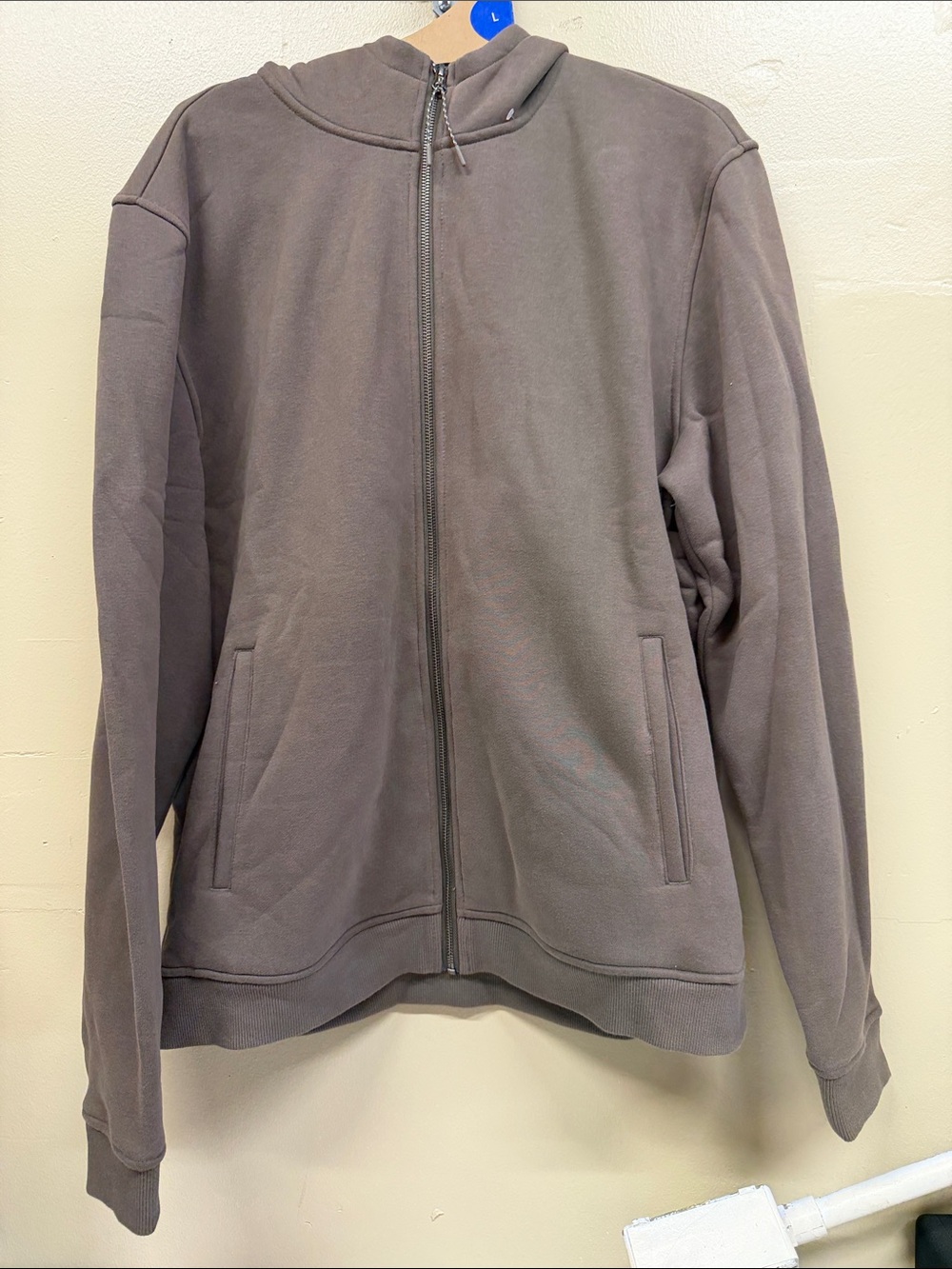 Kirkland Signature Men's Full-Zip Hooded Sweatshirt - Brown